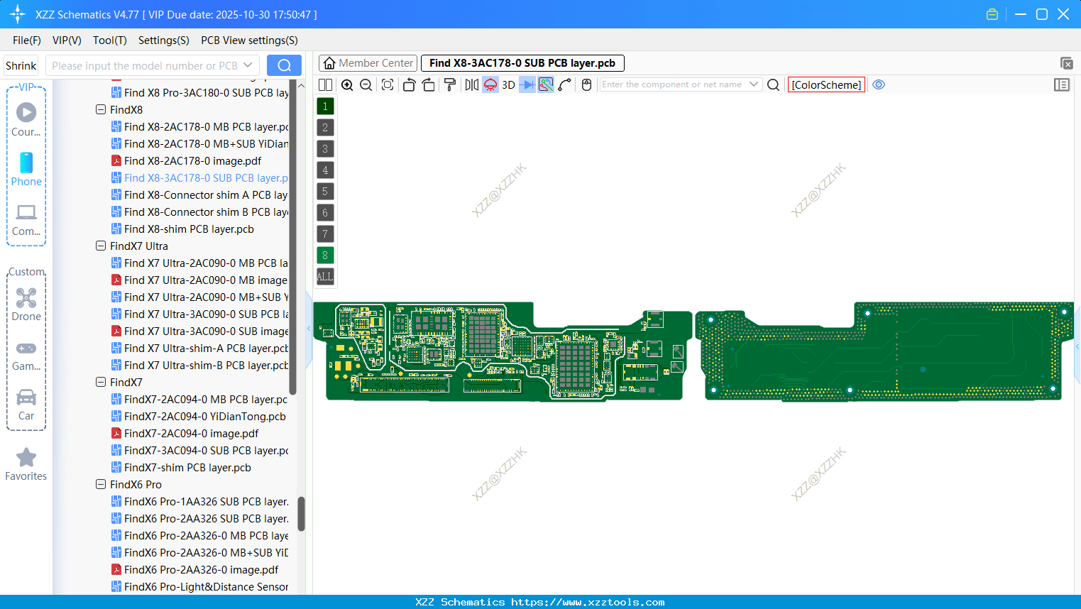 OPPO Find X8-3AC178-0 SUB PCB Layer